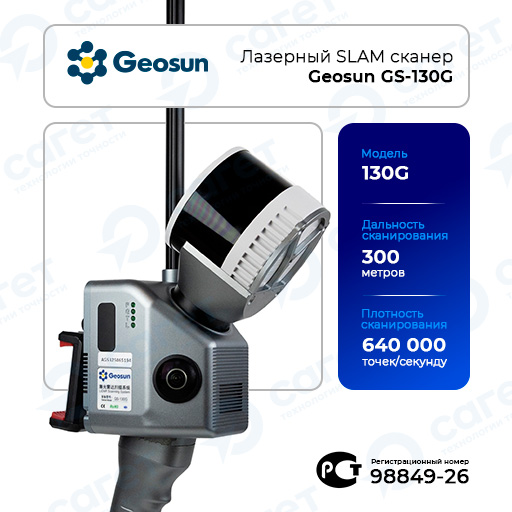 Лазерный SLAM сканер Geosun GS-130G (Hesai XT M2X)